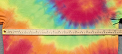 Handmade Tie Dye Rainbow Spiral Large Tee Shirt 20.5″ W X 27.5″ L Gildan Cotton