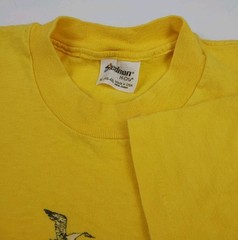 Vintage 80s Saugatuck Michigan Seagull Birds Art Print T Shirt USA Nature Animal