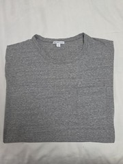 JAMES PERSE Standard Light Heather Gray Pocket Short Sleeve Tshirt 4 Made JAPAN
