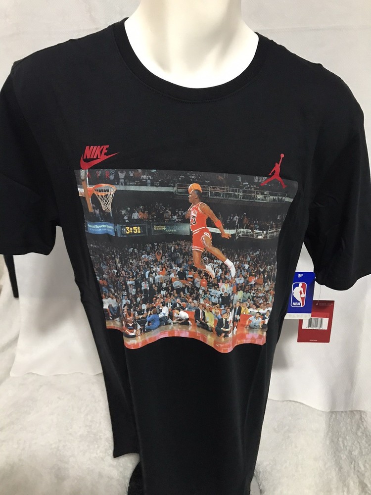 Nike Air Jordan Free Throw Line 1988 Dunk Contest Jumpman T Shirt Size M AJ1406
