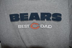 CHICAGO BEARS NFL TEAM APPAREL BEST DAD T-SHIRT SIZE LARGE (ADQ48)