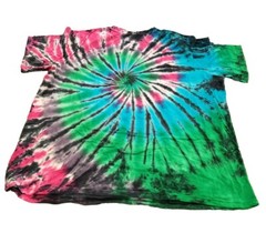 Kingsize Men’s Big & Tall Lightweight Longer-Length Tie-Dye Crewneck Size 3XL