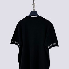 Louis Vuitton LV Monogram Short Sleeved Cotton Crewneck T-Shirt Black Size M
