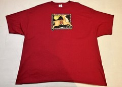 Hanes Men’s – EcoSmart – Crewneck Red T-Shirt – Christmas – Reindeer – 3XL
