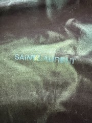 SAINT LAURENT Paris Tie Dye T-Shirt Tee Rive Gauche Archive Logo Black XXL $550