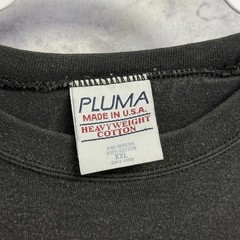 Vintage Pluma Shirt Mens 2XL XXL Black Long Sleeve Heavyweight Cotton USA