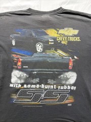 Vintage Chevrolet Chevy Silverado Trucks Black Graphic T Shirt Men’s XL