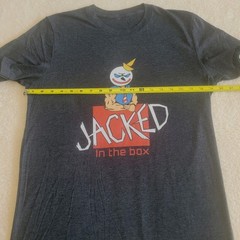 Funny Jacked In The Box Parody Med. Muscle Clown Gym T-Shirt Tagless