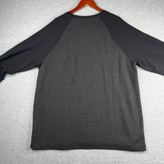 Orvis Long SLeeve Shirt XL Black Grayheather Pullover Casual Logo Mens