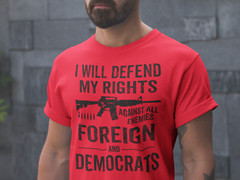 Mens Pro Gun 2nd Amendment USA Political T-Shirt Patriotic Shirts for Men
