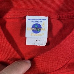 Vintage 90s Universal Studios Hollywood Escape Reality Red Shirt Made in USA
