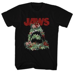 Jaws Floral Shark Movie Shirt