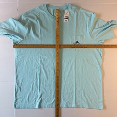 Tommy Bahama Wheel Deal Tee NWT XXL Golf Cart Sea Sprite Blue Pocket