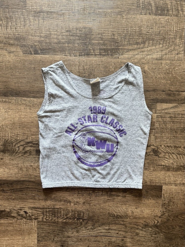 Vintage 1989 Kansas Wesleyan University All Star Game Jersey Adult XS Cropped