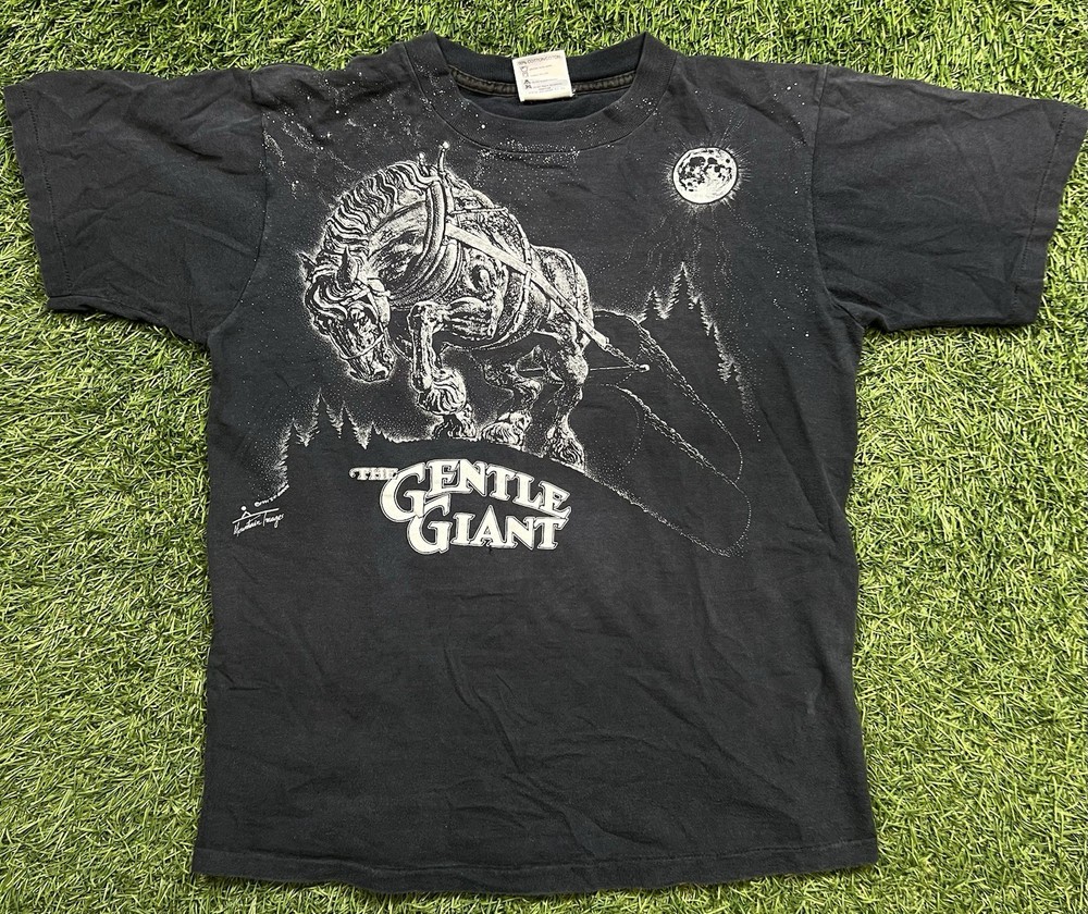 Clydesdale The Gentle Giant T-Shirt Men’s M Single Stitch USA Vintage 90s