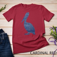 Pelican T Shirt – Denim Blue Jean Texture Unisex T-shirt