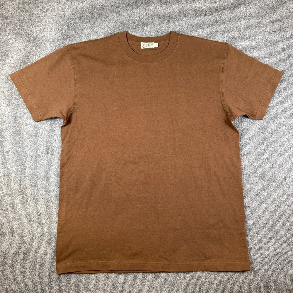 Bronson MFG Non Stock T Shirt Mens XL Brown Short Sleeve Heavyweight Cotton