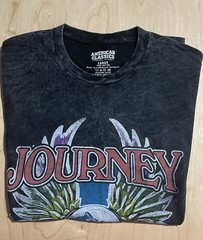 Journey ‘79 Tour Graphic T-Shirt Men’s Pre-washed Short Sleeve Black Size L