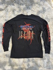 Sepultura Arise European Tour 1991 Long Sleeve Shirt Vintage Size Large