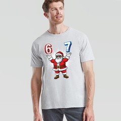 Santa Claus Six Seven Christmas Birthday Holidays Mens Womens Graphic Tee