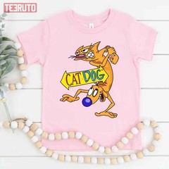 Cat Daawwwgg Catdog Funny Cartoon Unisex T-Shirt – S-5XL