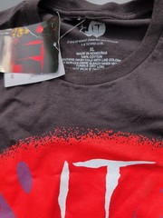 IT Pennywise Stephen King Throwback Shirt Black Size x-Large NWT