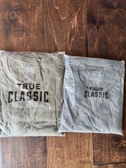 5 Pack True Classic Classic Mens T-Shirts, Grey, Green, Navy, Size 3XL