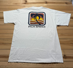 Vintage Crazy Shirt 90s Palm Springs California Sunset Tropical Single Stitch XL