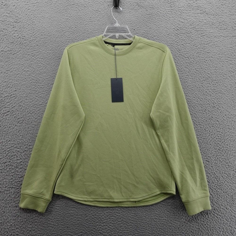 VRST Pinnacle Crewneck Long Sleeve Shirt Mens Small Green UV Wicking Anti Odor