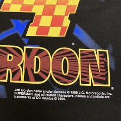 VTG 1999 Jeff Gordon 24 NASCAR Superman Racing A Galaxy Saved T-Shirt L NWT