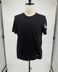 True Religion Black & Metallic Silver Graphic Crewneck T-Shirt Size L