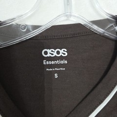 ASOS Design Men’s Oversized Boxy T-Shirt French City Text Graphic Piping, Small