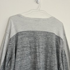 Vince Mens XXL Gray Sweater Tee Long Sleeve Cotton Cashmere Modal Lightweight *