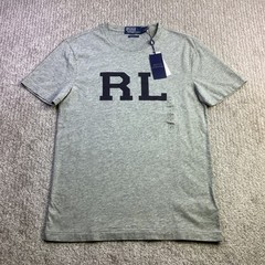 Polo Ralph Lauren Mens Custom Slim Fit RL Graphic T-Shirt Grey Size S NWT