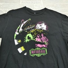 Beetlejuice Shirt Mens Size XL Ripple Junction Black Short Sleeve Graphic Tee
