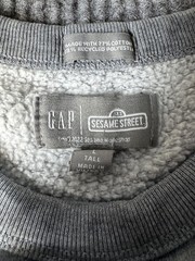Gap x Sesame Street Crewneck Sweatshirt Mens Large Tall Gray Big Bird