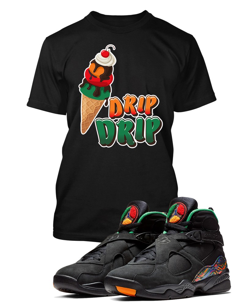 Drip Drip Tee Shirt to Match J8 Air Raid Sneaker Mens Graphic Pro Club Shaka T