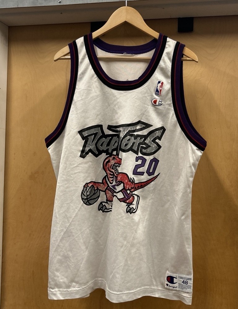 Vintage Toronto Raptors Damon Stoudamire Champion Jersey Size 48 XL 90s NBA