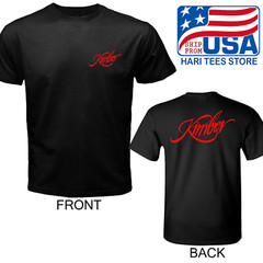 Kimber Guns Firearms Men’s Black T-shirt Size S to 5XL