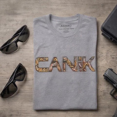 Custom Canik T-Shirt – 9mm Bullets Logo Graphic Tee – Tactical Range Shirt