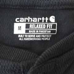 NWT Carhartt MEDIUM Relaxed Fit Heavyweight L/S Henley Pocket Thermal Shirt Navy