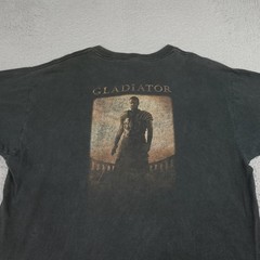 Vintage Gladiator Shirt Mens XL Black Fruit Of The Loom Graphic Movie Tee 2000s