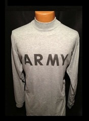MEN’S MED SHIRT LONG SLEEVE PHYSICAL T-SHIRT IPFU FITNESS US ARMY REFLECTIVE PT