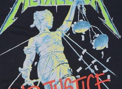 Official Metallica T Shirt And Justice For All Black New