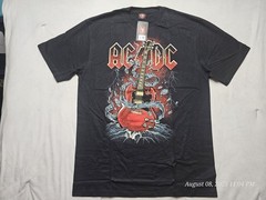 AC/DC World Tour 2015/16 Rock Band XL Shirt Black Front And Back Print NWT