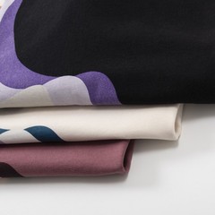 Unisex American Street KITH Macaron Ice Cream Print Cotton Crewneck Tee