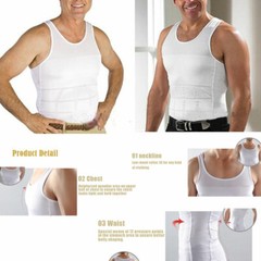 Fajas Para Hombres Faja Reductora De Hombre Men Body Shaper Abdomen Control Tee
