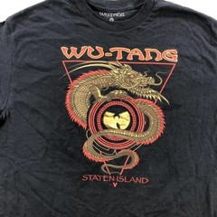 Wu-Tang Shirt Mens Medium Black Dragon Staten Island Graphic Hip Hop Tee