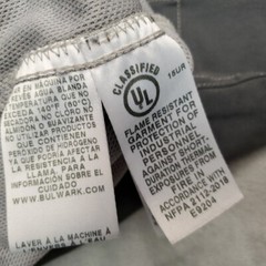 Bulwark FR Shirt Mens XL Gray Henley Flame Fire Resistant iQ Series Workwear
