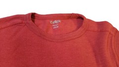 Carbon Thermal Shirt Mens Size M Solid Red Long Sleeve Cotton Trendy Warm Layers